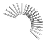 Zerodeko 20pcs Electrolyzer Replacement Rods Iron Aluminum Conductivity Electrodes Precision Water Heater Parts for Laboratory and Home Water Quality Testing