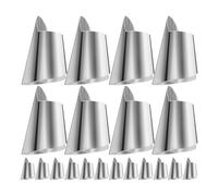 Zerodeko 20pcs Finger Guard Plant Tools Nail Tools Fruit Peeler Vegtable Peeler Stainless Steel Thumb Protector Omatome Stainless Steel Silver Thumb Guard Peelers Nail Cutting Cover