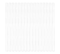 Zerodeko 20pcs Glass Mixing Rod with Rounded Smooth Ends Sturdy Laboratory Stirring Tool for Experiments and Kitchen Use, High Borosilicate Glass Stirring Stick