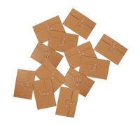 Zerodeko 20pcs Kraft Envelopes Writing Paper Holder Retro Winding Design Preventing Fall Off Or Loss for Thank You Cards and Birthdays Invitations