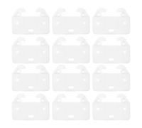 Zerodeko 20pcs Large Crab-Shaped Plastic Drawer Stoppers 58x41x16mm with Clips for Cabinet and Dresser Drawer Slide Repair White for Kitchen Furniture