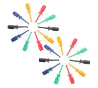 Zerodeko 20pcs Multimeter Test Hook Clips Electronic Testing Accessories for Circuit Boards Breadboard Use with Lightweight Portable High-performance Design for Electrical Experimentation