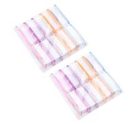 Zerodeko 20pcs Nail Art Brushes with Long Handle and Sturdy Grip Nail Cleaning Brush Set in Assorted Colours for Pedicure Treatment Random Color