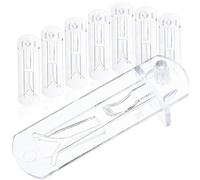 Zerodeko 20pcs Plastic Shelf Support Pegs for Shelving Brackets Adjustable Shelf Brackets Clips Sturdy Design for Kitchen Cabinets and Furniture
