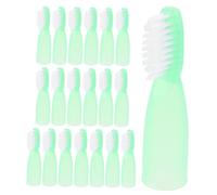 Zerodeko 20Pcs Portable Short Handle Toothbrushes for Prison Use Soft Mini Toothbrushes Designed for Inmates Essential Oral Cleaning Tool to Prevent Self Harming
