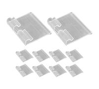 Zerodeko 20pcs PVC Shelf Label Holder for Retail Store with Universal Fit and Display Stand, Present Information in Orderly Manner on Shelf Edge Or Display