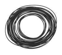 Zerodeko 20pcs Rubber Cassette Player Drive Belts Replacement for Recorders Tape Decks Dvd Drives Flexible Square Cross-section Mixed Lengths