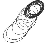 Zerodeko 20pcs Rubber Cassette Recorder Belts Square Section Mixed for Tape Deck Maintenance Replacement Drive Straps for Recorders Dvd Players