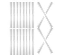 Zerodeko 20PCS Self-Adhesive Clear Plastic Label Holder Strips 39x3mm for Shelf Edge Transparent Labels in Retail Stores
