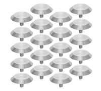 Zerodeko 20Pcs Stainless Steel Blind Road Nail Studs 3.5X3.5X0.5Cm Anti-Slip Tactile Sensory Nail for Outdoor Walkway Safety, Floor Tactile Paving Studs for Visually Impaired Pathway