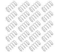 Zerodeko 20pcs Stainless Steel Toilet Tank Pusher Springs Compression Replacement Parts for Water Tank Flush Button Repair Fit Silent Operation for Bathroom Maintenance