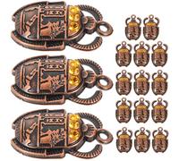 Zerodeko 20pcs Vintage Beetle Charm Pendant for DIY Jewelry Making, Alloy Material with Unique Chic Style, Suitable for Handbag Pendants and Hanging Ornaments, 26x16mm Size, Bulk Pack