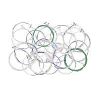 Zerodeko 21pcs Guzheng Strings Set Metal Material Sound Easy Replacement Assorted Colour Suitable for Guzheng Family and Friends