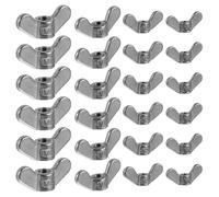 Zerodeko 24 Pcs Stainless Steel Wing Nuts Set M4 M5 M6 M8, Easy to Install and Dismantle, Special Design Butterfly Nuts for DIY Tools and Machine Electronic Devices Hardware