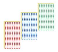 Zerodeko 240pcs Self-Adhesive Arrow Labels Small Arrow Shape Assorted Color Synthetic Paper Strong Adhesion Portable Equipment Direction Labels for Map Pointing Stickers and Study Note