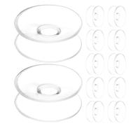 Zerodeko 24Pcs 30Mm Double-Sided PVC Suction Cups, Heavy Duty Small Sucker Pads for Kitchen, Bathroom, Window, Glass, Door Hanging and Organization