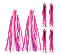 Zerodeko 24pcs Bike Handlebar Streamers: Bicycle Grips Polyester Streamers Tassel Ribbons Girls Children Baby Carrier Accessories