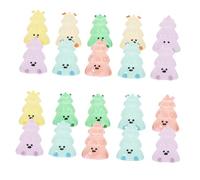 Zerodeko 24pcs Dark Antlers Ornaments for Luminous Mini Christmas Tree Glow Dark Decoration for Xmas Miniature Model Resin Mini Model for Desktop Charms