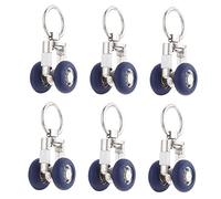 Zerodeko 24pcs Flexible Pulleys Drapery Accessories Multi-purpose for Curtains Sheer Valances