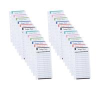 Zerodeko 24pcs Practical Budget Sheets Six-Holes Paper Consumption Cards for Budget Management Easy to Carry, for Home and Travel Use