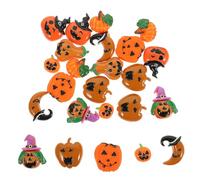 Zerodeko 24pcs Resin Pumpkin Charms Small Pumpkin-shaped DIY Accessories Decorative Embellishments for Scrapbooking and DIY Phone Shell Crafts