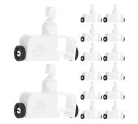 Zerodeko 24pcs Vertical Blind Replacement Repair Tabs Plastic Stem Carrier Clips for Window Blinds Comprehensive Repair Solution with Noise Minimizing Feature for Bedrooms and Studies