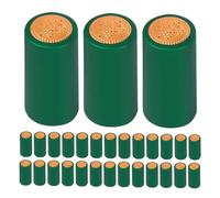 Zerodeko 250Pcs Green Wine Bottle Shrink Wrap Caps PVC Heat Shrink Capsules Sealing Sleeves for Wine Bottles for Home Restaurants Parties Height