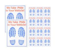 Zerodeko 25pcs Disposable Car Floor Mats Kraft Paper Stain Resistant Soft and Comfortable Floor Protectors for Vehicle Types and Highways
