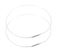 Zerodeko 2pc 40cm Washer Door Seal Rings Stainless Steel Spring Wire, Tub Lock Replacement Accessories for Front Load Washing Machines, Compatible Washer Dryer Setups