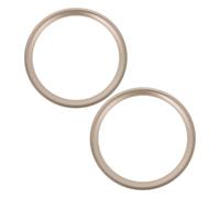 Zerodeko 2Pcs 10 Inch Light Gold Speaker Rings Audio Decorative Rings DIY Speaker Upgrade Set for Car and Home Sound System Protection