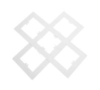 Zerodeko 2pcs 3-Gang Rocker Switch Cover Wall Plate Set, Solid White Electrical Outlet Receptacle Faceplates, Compatible with Standard 86-Type Switch Boxes for Home and Office Wall