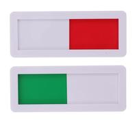 Zerodeko 2pcs Acrylic Office Door Indicator Signs Sliding Privacy Open Closed Status Switch for Meeting with Self-adhesive Tape for Easy Installation