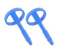 Zerodeko 2pcs Anti-swallowing Flexible Blue Ink Writing Pens for Jail Staff and School Use, Portable Safety Ballpoint Signature Pens for Secure Interview and Investigation Environments