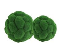 Zerodeko 2pcs Artificial Balls Topiary Ball Tree Decor Realistic Faux Moss for Outdoor/indoor