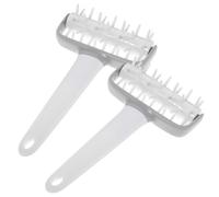 Zerodeko 2pcs Baking Dough Docker White Pp Hole Maker for Cooking with High Hardness and Not Easy to Deform, for Bread Baking and Pizza Tools