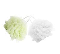 Zerodeko 2pcs Bath Flower Soft Mesh Scrubbers for Home Use Dense Foaming Shower Loofah Balls Quick-Drying Exfoliating Body Cleaning Tools for Healthy Skin Care