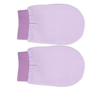 Zerodeko 2pcs Bath Towels and Back Scrub Towels Ash Mud Bathing Gloves for Exfoliating Glove Use in Shower Random Color