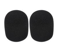 Zerodeko 2pcs Black Microphone Foam Cover Sponge with Breath Noise Reduction and Popping Sound Reduction, Mini Mic Windshield for Recording on Stage Use