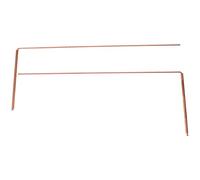 Zerodeko 2pcs Brass Underground Water Detector Dowsing Rods Portable Treasure Divining Rods with Flexible Rotation, Easy to Carry Detection Tool for Water Dowsing