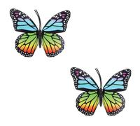 Zerodeko 2pcs Butterfly Wings Kit Realistic Magnet Decor Butterflies Decor for Home Fairy Garden Ornaments Decorations