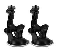 Zerodeko 2pcs Camera Car Mount Suction Cup Base, 360° Adjustable Car Dash Cam Mount, Vacuum Cup Bracket for Secure Attachment On Windshield and Dashboard
