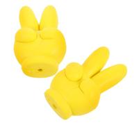 Zerodeko 2Pcs Car Antenna Top Decoration Universal Car Antenna Replacement Cute Cartoon Balls Yellow PU Material Creative Ball Shape Exterior Decoration for Vehicle Exterior