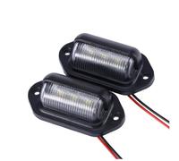 Zerodeko 2PCS Car LED License Plate Lights Black Side Marker Door Step Lamps Fit for Cars Trucks Trailers Rvs Energy-saving Bright Courtesy Lighting