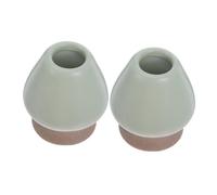 Zerodeko 2PCS Ceramic Matcha Whisk Holder Set for Traditional Japanese Chasen Tea Set Accessories Stain-Resistant Smooth Surface Chasen Stand for Bamboo Matcha Whisk Easy-Clean