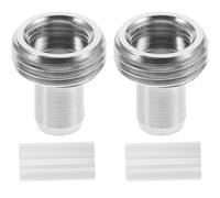 Zerodeko 2pcs Ceramic Tube Metal Light Pen Tip Maintenance Accessories Silver Easy to Carry Easy to Remove for Red Pen Repair