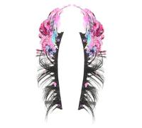 Zerodeko 2pcs Colorful Glitter False Eyelashes Lightweight Curl Lash Clusters DIY Luminous Lashes for Party Daily Wear Eye-catching Natural Look