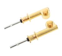 Zerodeko 2pcs Copper Mechanical Tuning Pegs for Erhu, Turbo Shaft Micro-adjuster, Non-slip Chinese Violin Replacement Parts for String Instruments