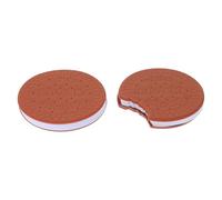 Zerodeko 2pcs Creative Note Pads with Assorted Colour Cookies Shaped Paper, Reusable and Won't Leave A Mark, Practical Students Memo Notes for School and Office Use