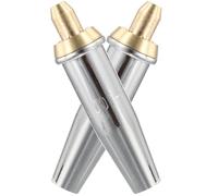 Zerodeko 2pcs Cutting Torch Tip for Propane and Natural Gas Torches, Copper and Brass Material with Chromium Plating, High Temperature Resistance, for Welding and Cutting Tasks