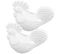 Zerodeko 2pcs DIY Foam Chicken Crafts Rooster Models Safe Foam Art Supplies for Creative Hand-Eye Coordination and Social Play Development